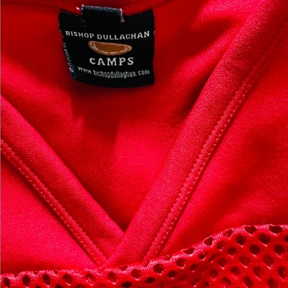 Bishop Dullaghan Camp Short Sleeve V Neck Mesh See Through Shirt Crop Tops - Picture 7 of 7